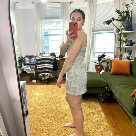 Forever 21 Grey Tunic Mini Sweater Dress - Picture 4 of 8